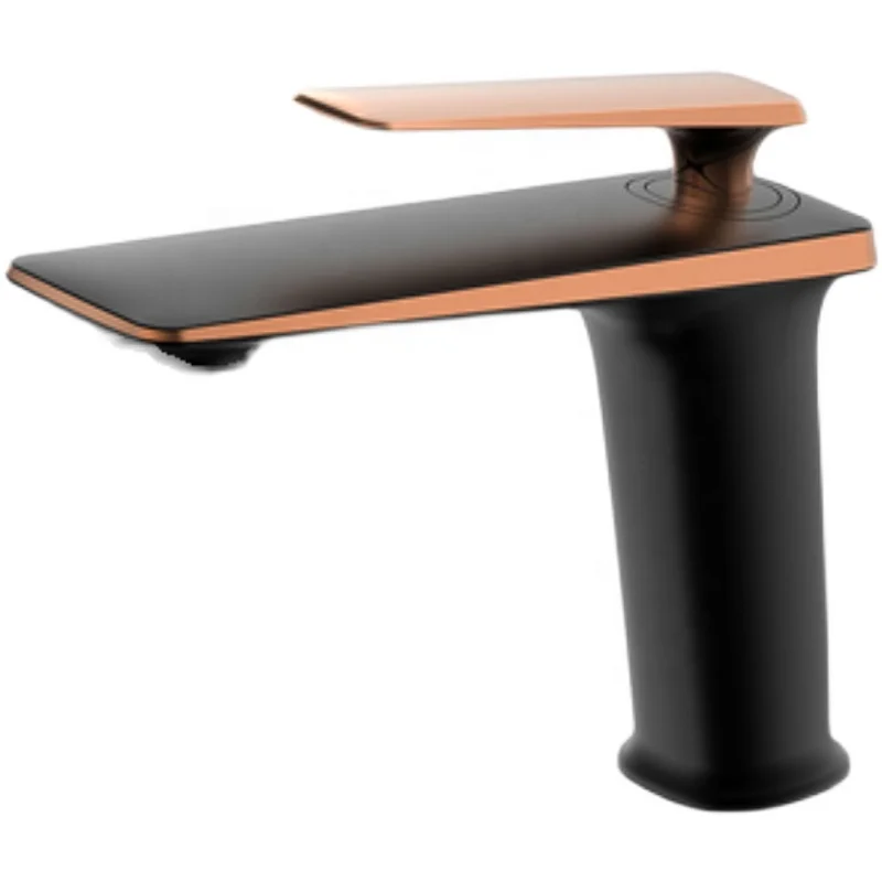 New Fashion Hot Sell Fancy High End Brass Bathroom Black and Gold