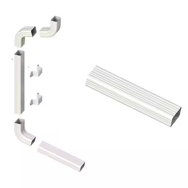 Aluminium Downpipe Set 4m (10-Pack)