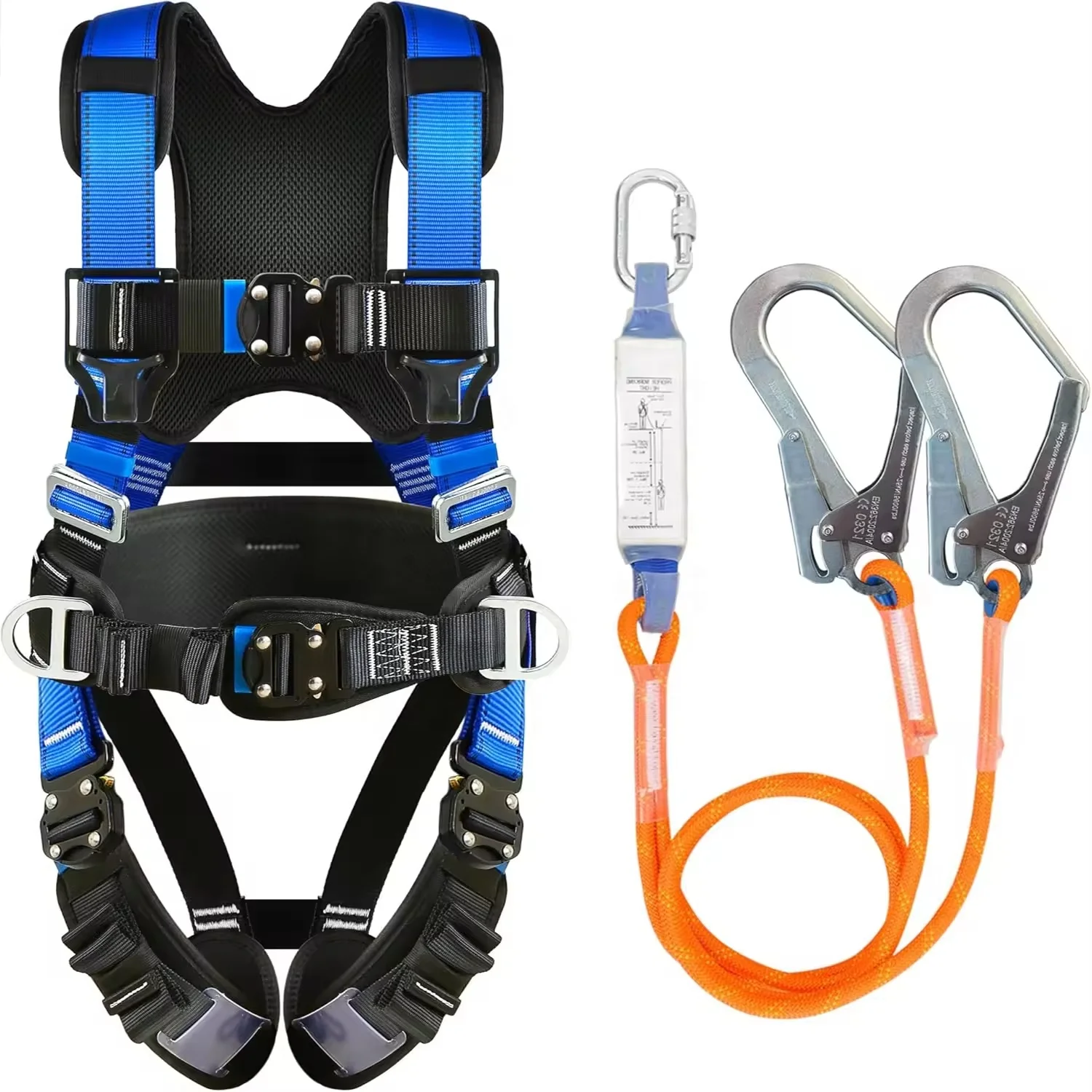 Protection Certified Full Body Harness Safety Lanyard Safety Belt Working