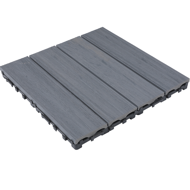 100% Recycling WPC Decking Tile 30X30 Deep Embossing