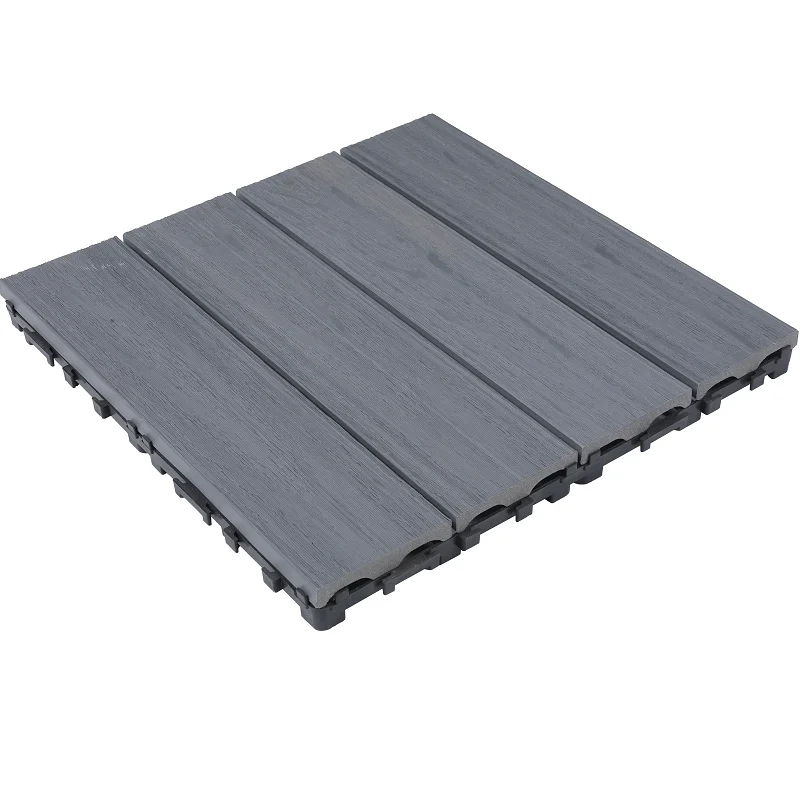 100% Recycling WPC Decking Tile 30X30 Deep Embossing