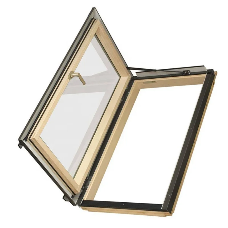 Roof Windows Skylight with Soundproof Automatic Opening Tempered Glass Aluminum