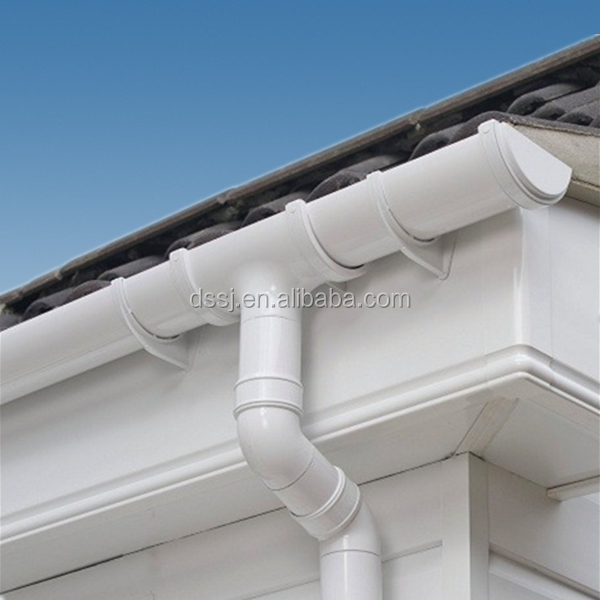 PVC Rain Gutter for Building's Roofing Rainwater Drainage System