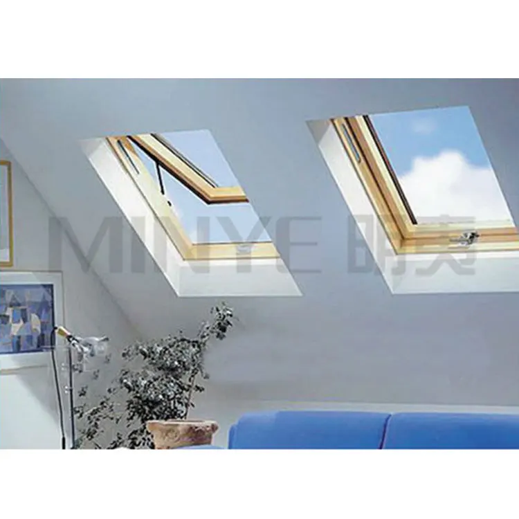 Balcony Aluminum Roof Tempered Transparent Glass Skylight