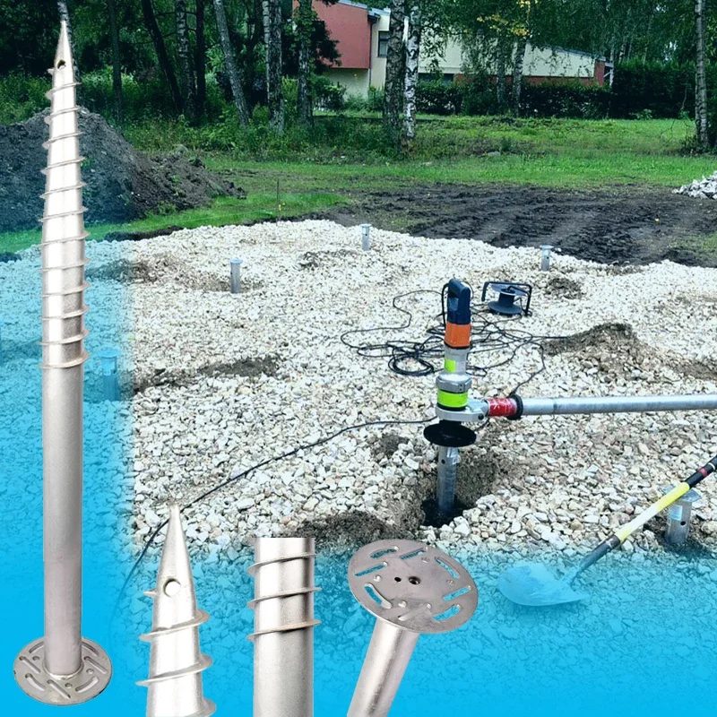 Heavy Duty Earth Screw Ground Anchor Piles Galvanized