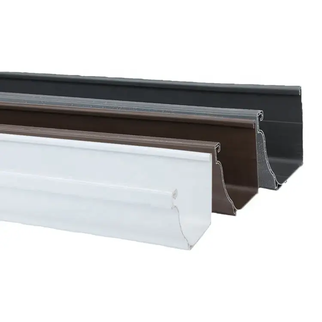 White K Style 6.0-Inches x 10.0-Inches Rain Hidden Gutter Durable Aluminum Gutter