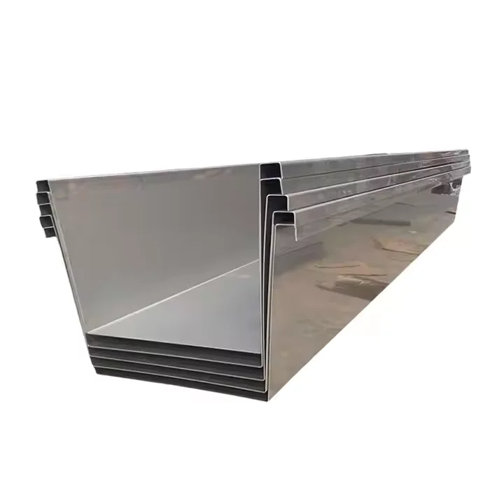 Easy to Install Water 304 201 2B Surface Gutter System 6m Length for Roof