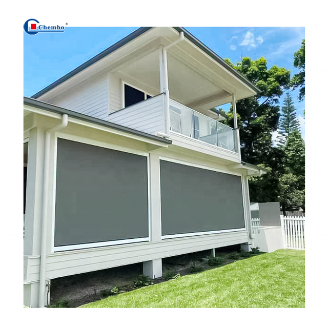 Reusable Outdoor Patio Window Shades Motorized