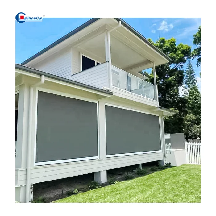 Reusable Outdoor Patio Window Shades Motorized
