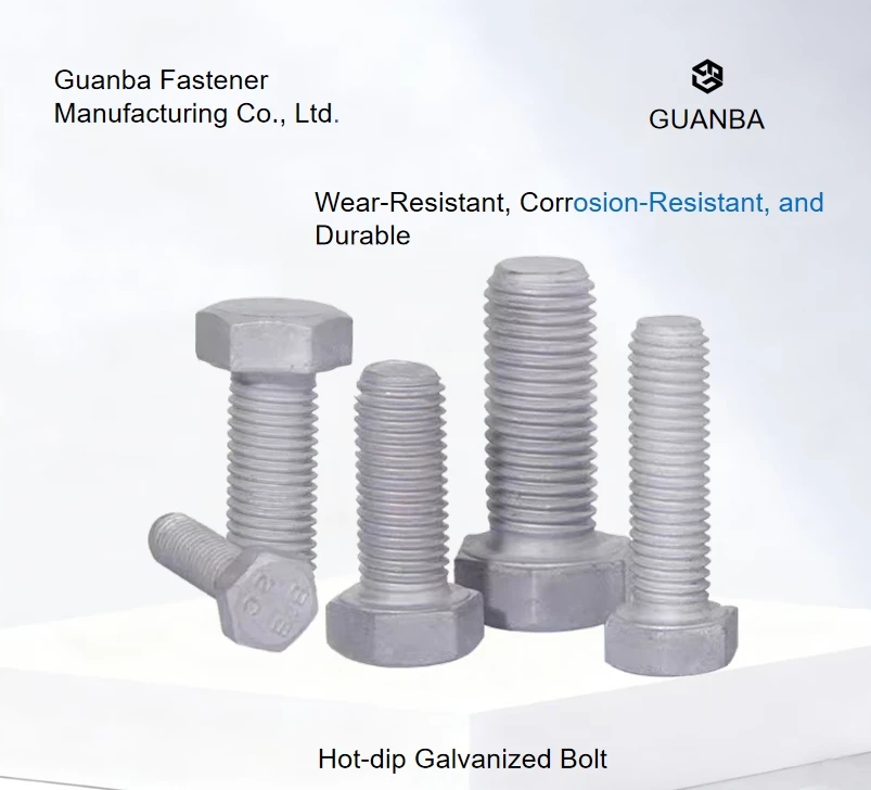 HDG Hex Head Bolt Grade 10.9 ISO 4017 M16*100 Half Thread