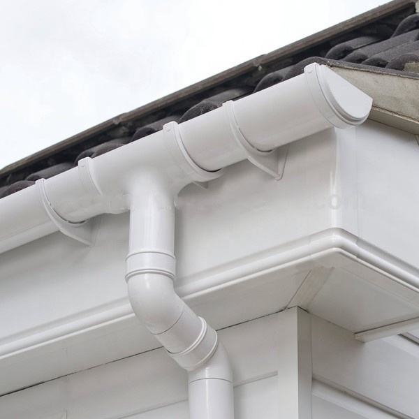 Top Quality Easy Install Roof Drainage System PVC Gutter & Downspout for House Building