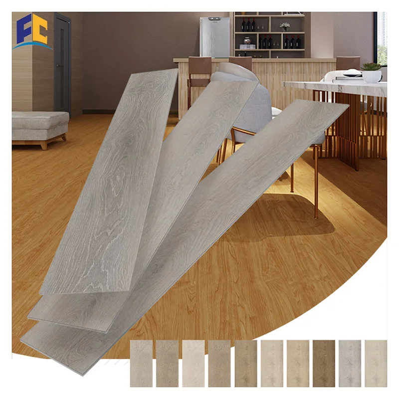 SPC Residential New Fireproof Waterproof White Oak Wood Luxury Vinyl