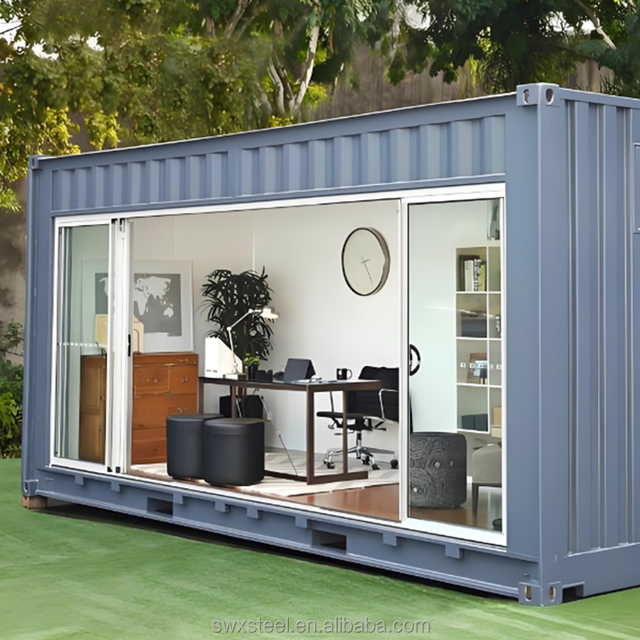 Fold Out 20ft Container House Prefabricated Foldable Modula Office Villa