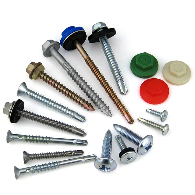 Custom Painted Stainless Steel Self Drilling Tapping Screw for Roofing System