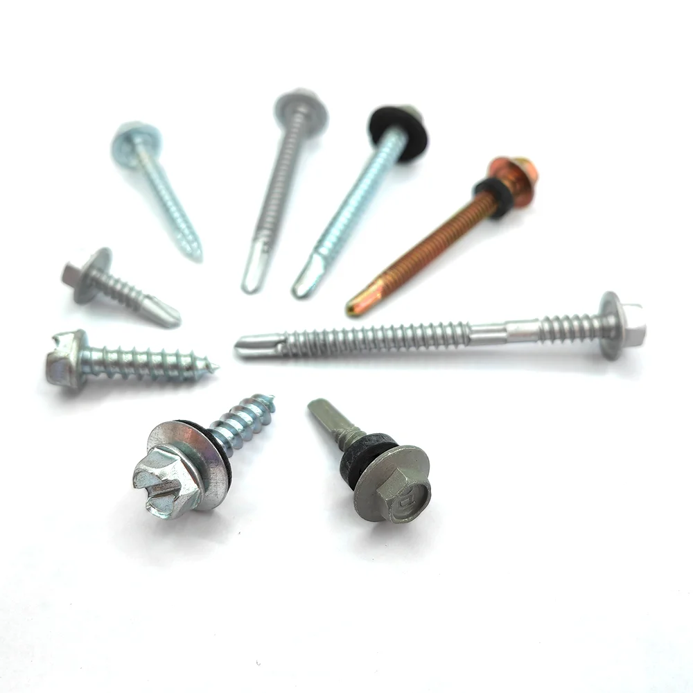 Slotted Hexagonal Roofing Screws Self Drilling Screw for Building Fixings