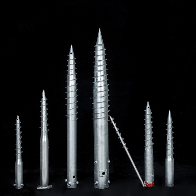 Solar Project Ground Screw Anchor Post Anchor Pile Galvanized