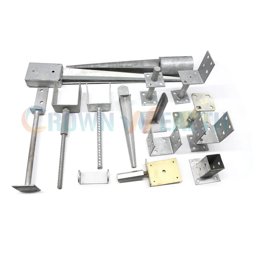 Custom Hot-dipped Galvanized U/L/T Type Fence Post Anchors