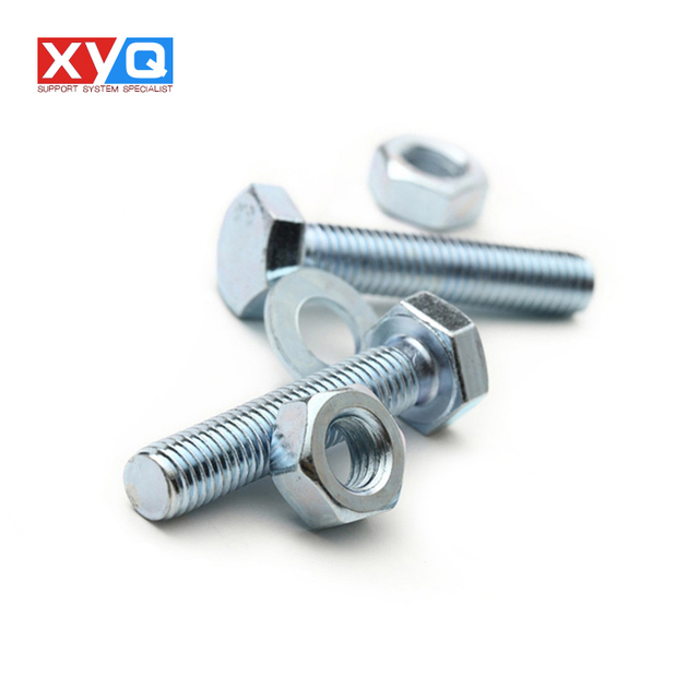 Spot Supply DIN933 Zinc Hex Bolt M8 M10 M12 M16 Grade 4.8 5.8