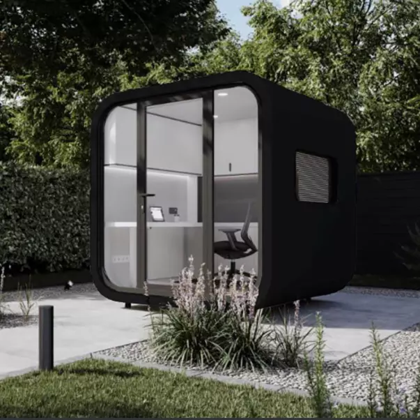 Black Backyard Office Pod Customize Garden Pod