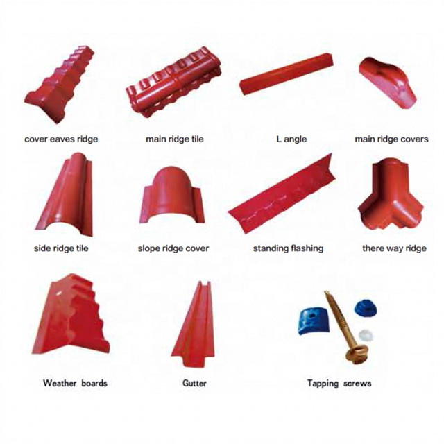 Pvc Roof Tile Nail Sink Main ridge Pvc Roof Accessories Roof Tile ridge