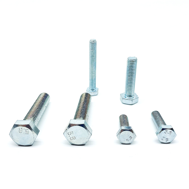 Galvanized Carbon Steel Hex Bolts M6 M13 M8 M12 Grade 8.8