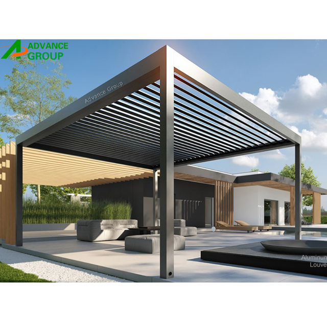High Quality Aluminum Canopy Aluminium Louver Pergola