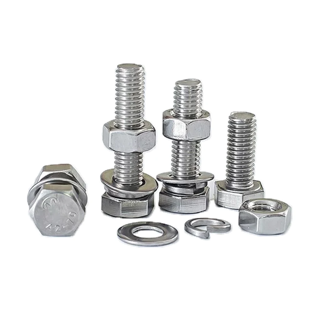 Carbon Steel Galvanized DIN933 M4 M8 M10 M12 M24 Hex Bolt Grade 4.8/ 8.8