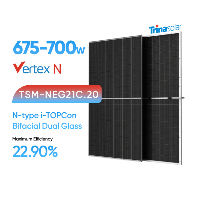 Trina Photovoltaic Solar Panel 720W Bifacial Module