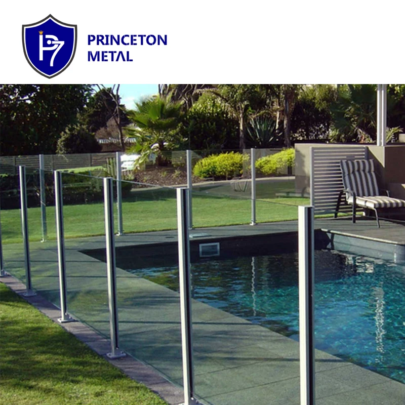 PRINCETON METAL Tempered Glass Pool Fence