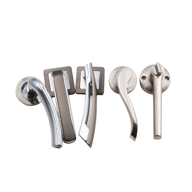 China Matte Black Lever Luxury Brushed Chrome Door Handles