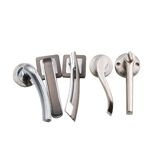 China Matte Black Lever Luxury Brushed Chrome Door Handles