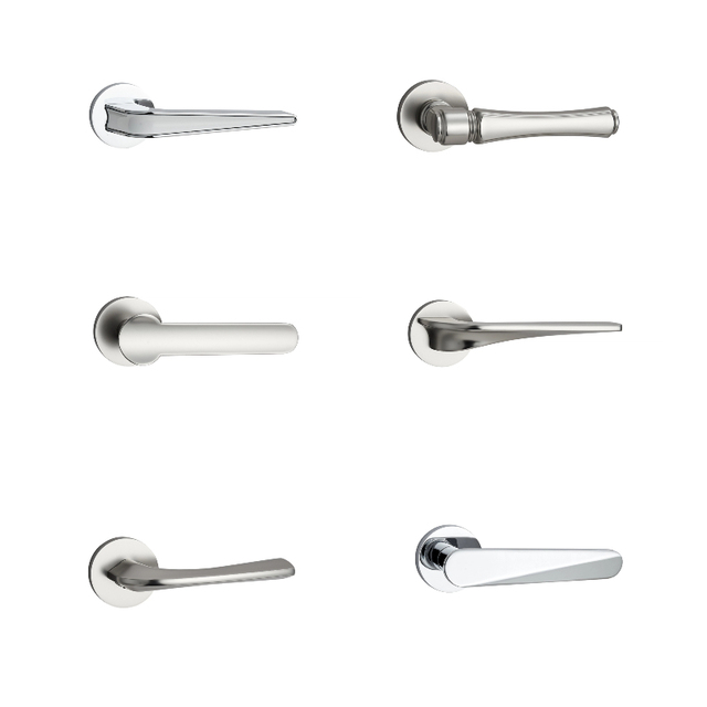 Zinc Alloy Lever Door Handle Design for Wooden Doors