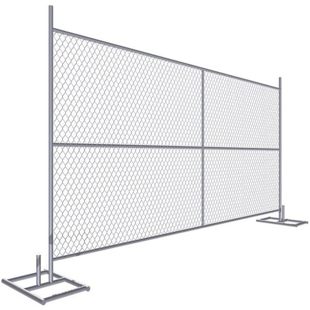 6ft X 10ft Heavy Duty Temporary Fence with Base, Easy Installation for Construction