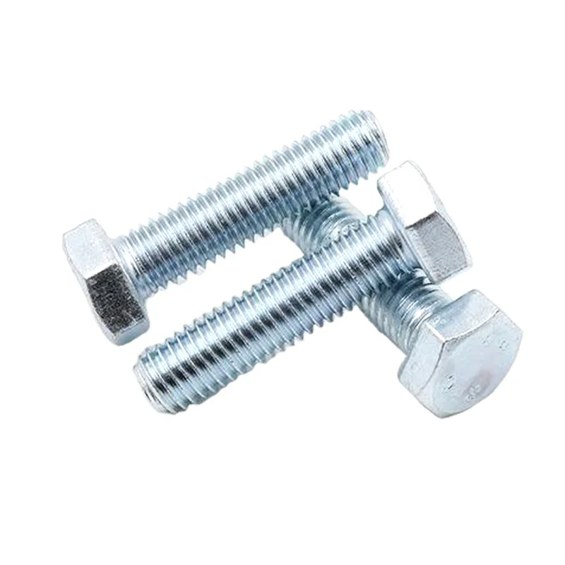 Spot Supply DIN933 Zinc Hex Bolt M8 M10 M12 M16 Grade 4.8 5.8
