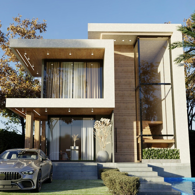 AU/NZ Standard Modern Villa Luxury House Structure