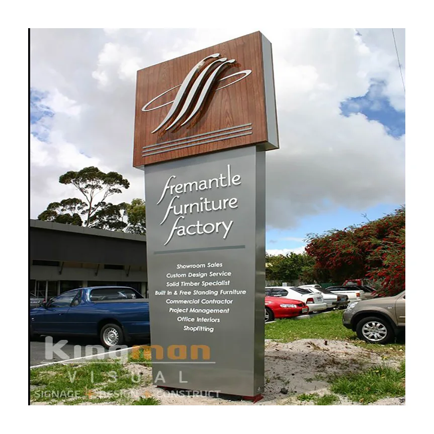 China Supplier Outdoor Advertising Wayfinding Signage Street Sign Pylon
