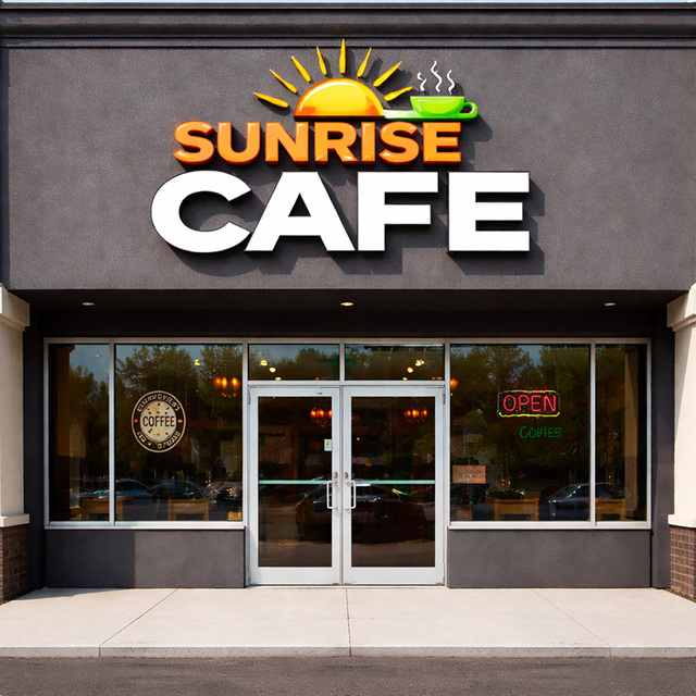 Custom Raceway Mounted LED Business Sign with Alicoband Waterproof Outdoor