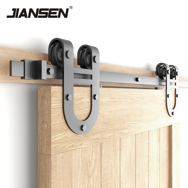 Factory Wholesale Black Soft Closing Set for Sliding Barn Door