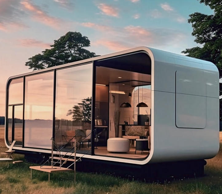Modern Prefab Modular Tiny Apple Cabin Villa