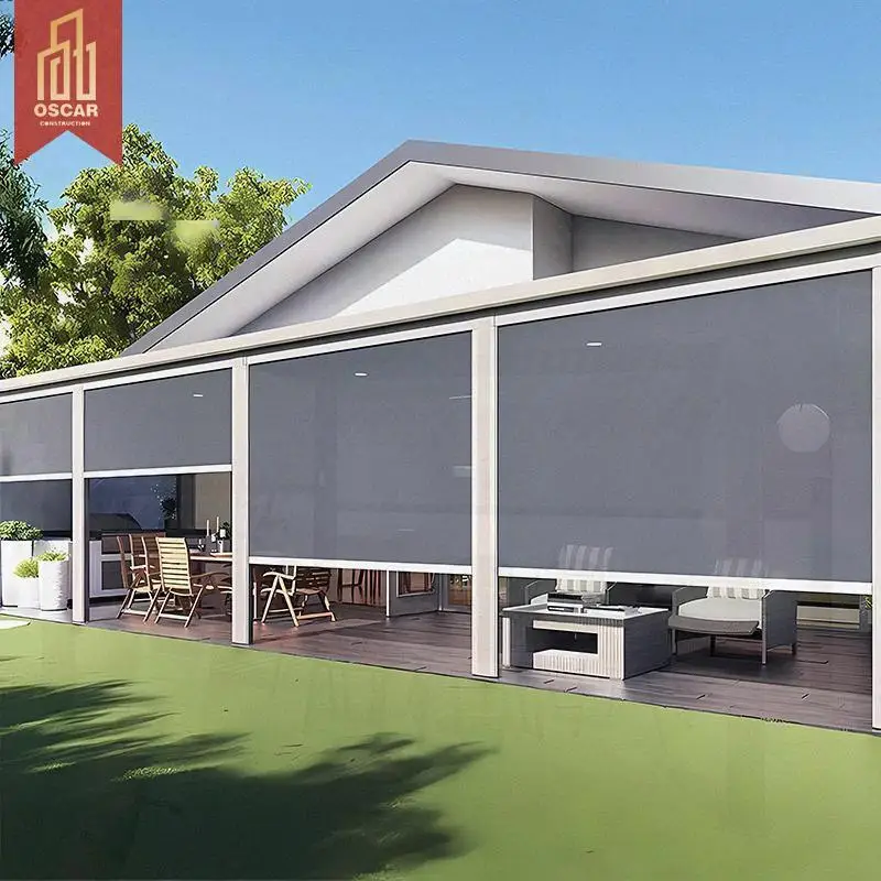 Outdoor Roller Blinds Windproof Waterproof