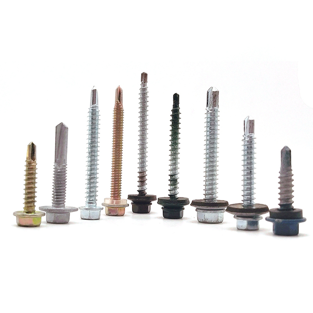 High Quality Metric DIN 571 Oval Hex Flange Head Self Drilling Sheet Metal Screw