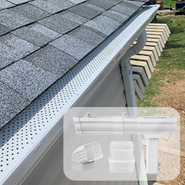 High Quality and Good Price Plastic Gutter Gutter PVC Eaves Gutters Plastic Rain Gutter