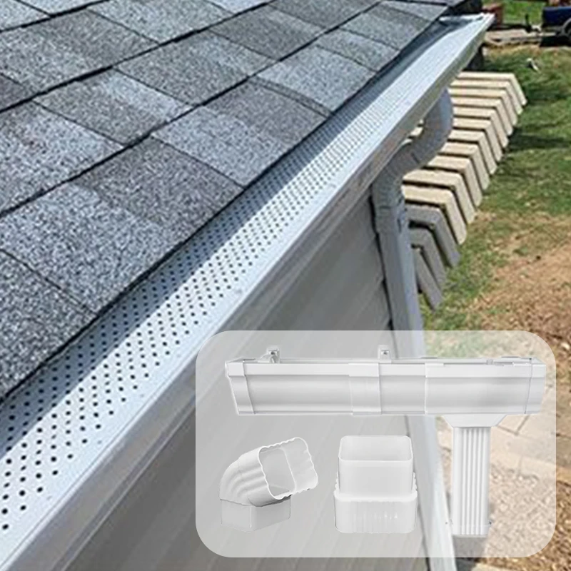 High Quality and Good Price Plastic Gutter Gutter PVC Eaves Gutters Plastic Rain Gutter
