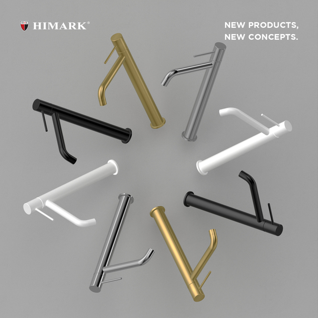 Modern Brass Gold Luxury 1 Hole Wash Basin Mixer Tap
