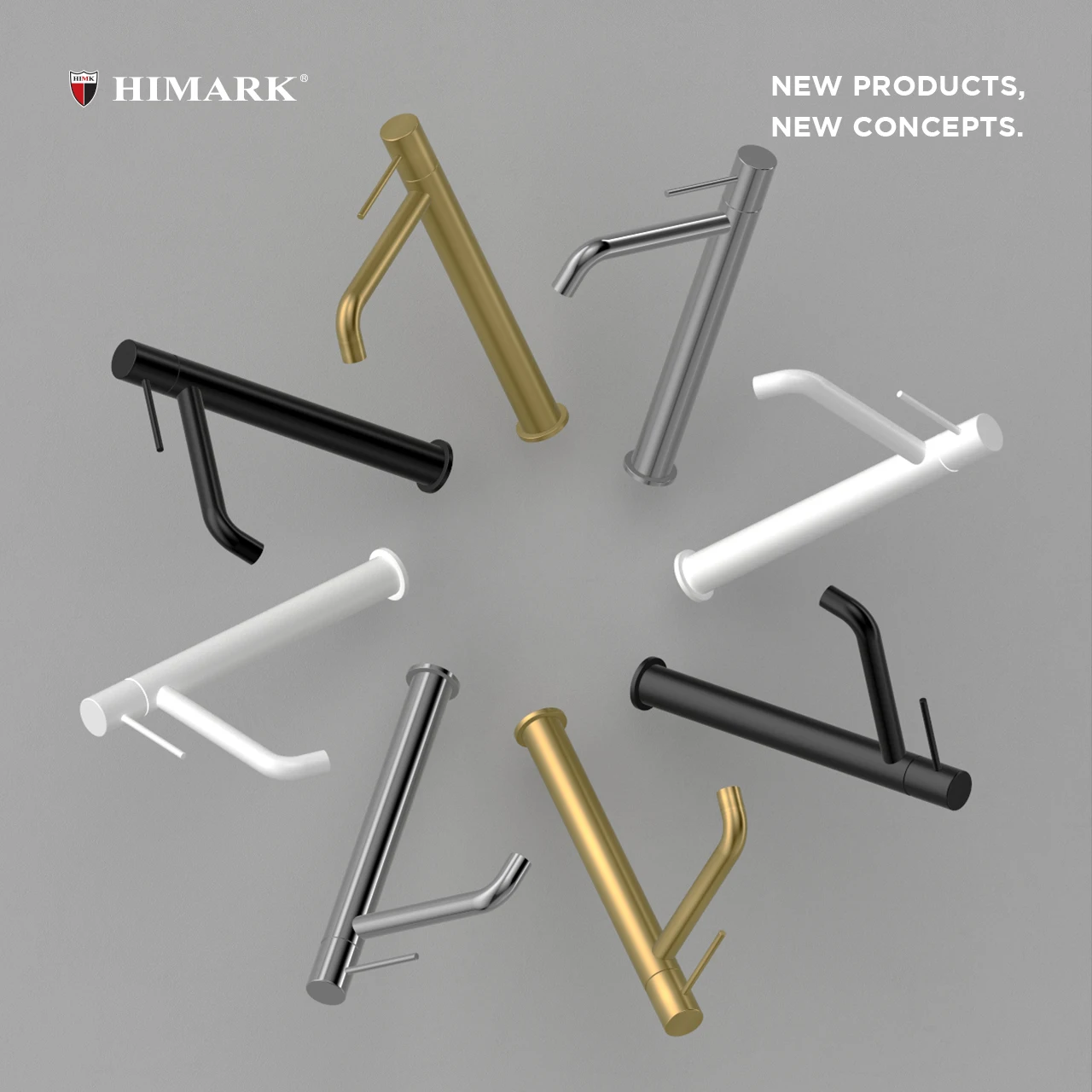 Modern Brass Gold Luxury 1 Hole Wash Basin Mixer Tap