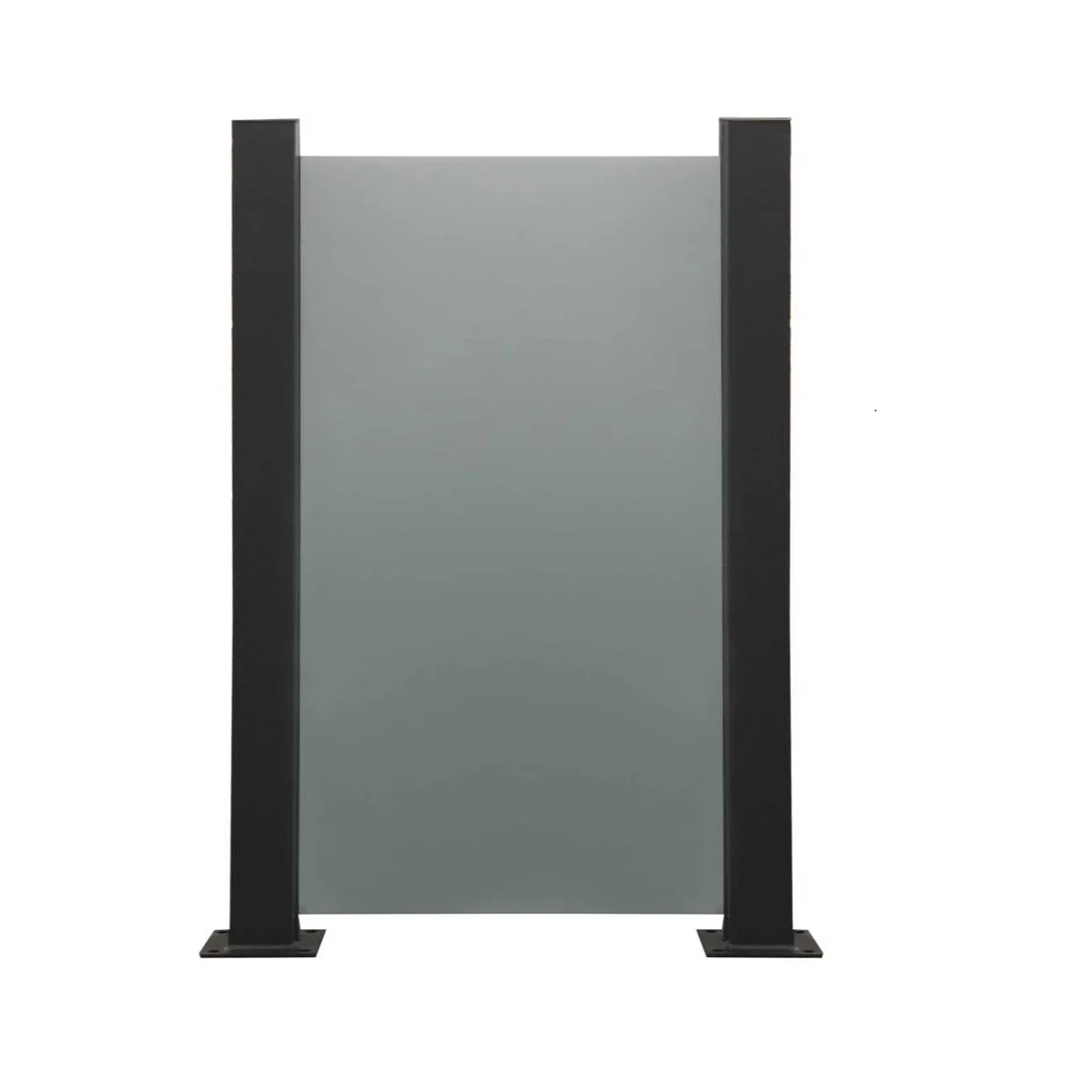 Construction 25x100cm Outdoor Curve Glass Fence