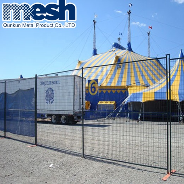 Stand Galvanized Iron Canada Standard Temporary Safety Fence Panel Modular